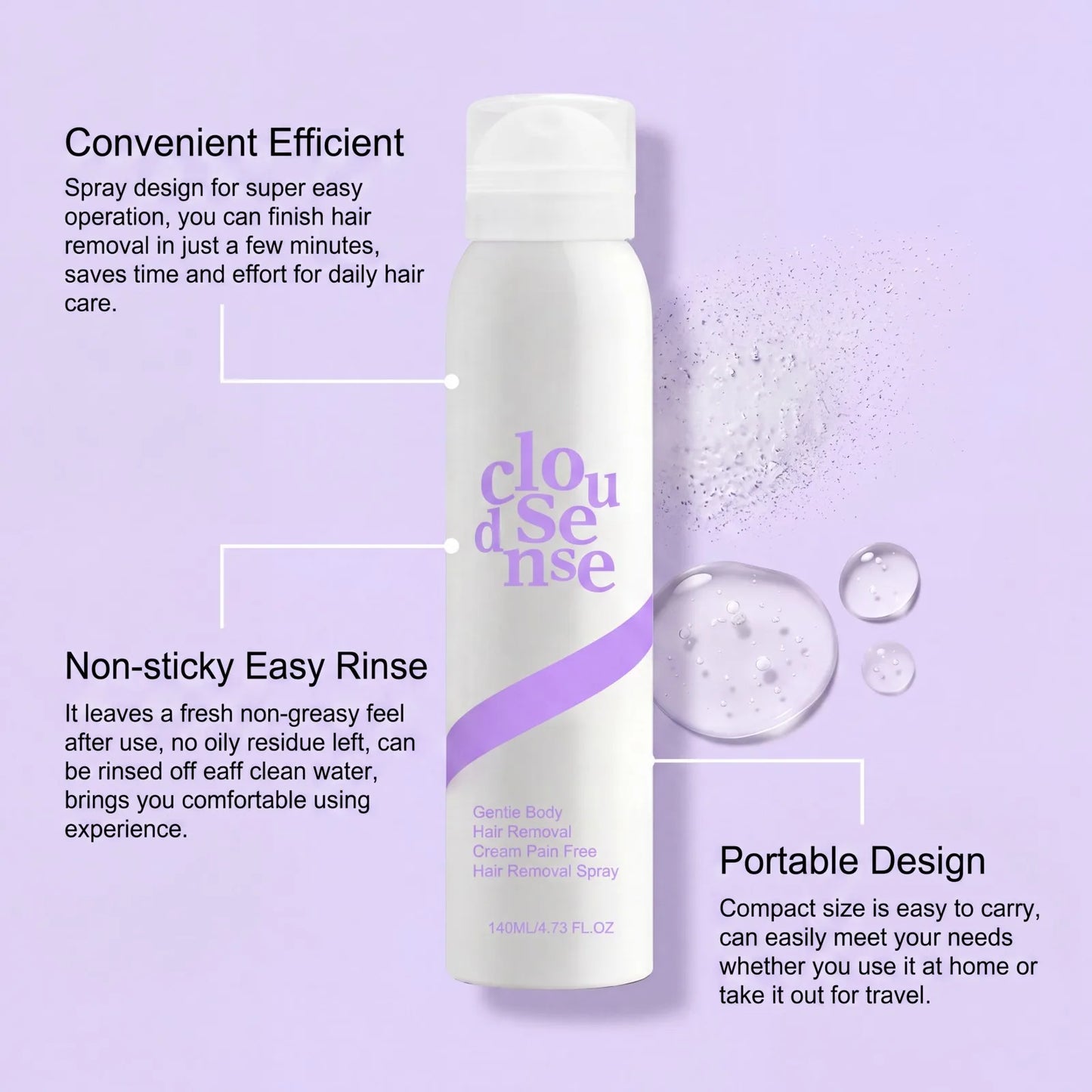 Cloud Sense™ Hair Removal Spray