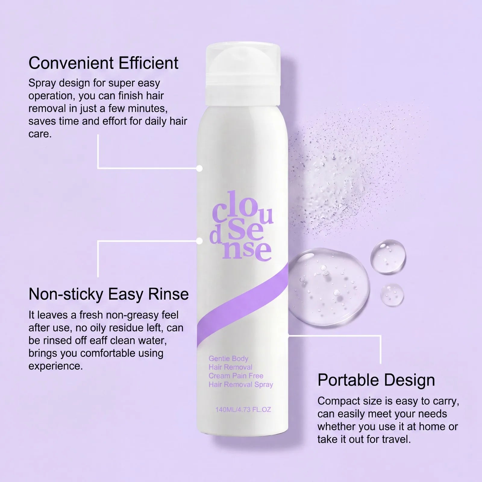 Cloud Sense™ Hair Removal Spray