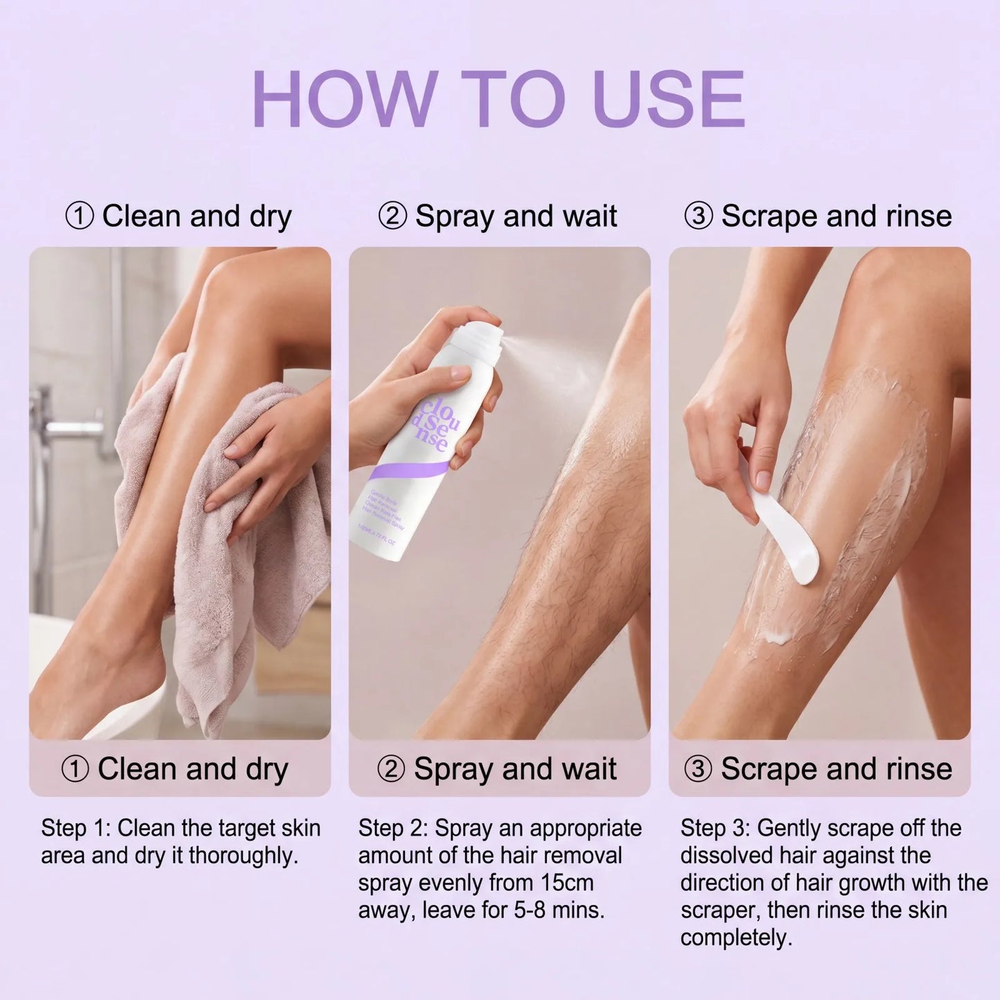 Cloud Sense™ Hair Removal Spray